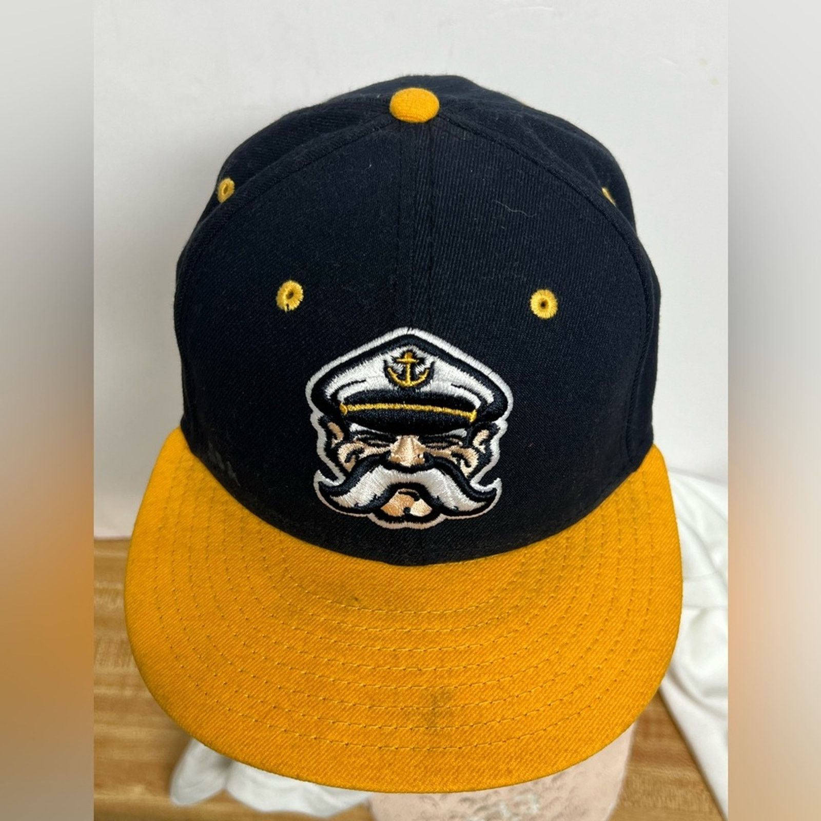 New Era Wool On Field Baseball Hat Lake County Captains Game Used Size ONE SIZE - 2 Thumbnail