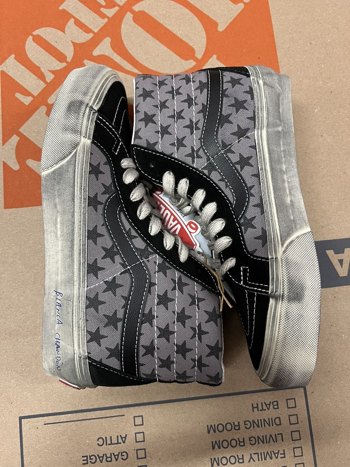 BIANCA CHANDON × Vans Bianca Chandon/Vans Vault OG SK8-Hi Reissue Lux - black Size US 5 / EU 37 - 5 Thumbnail