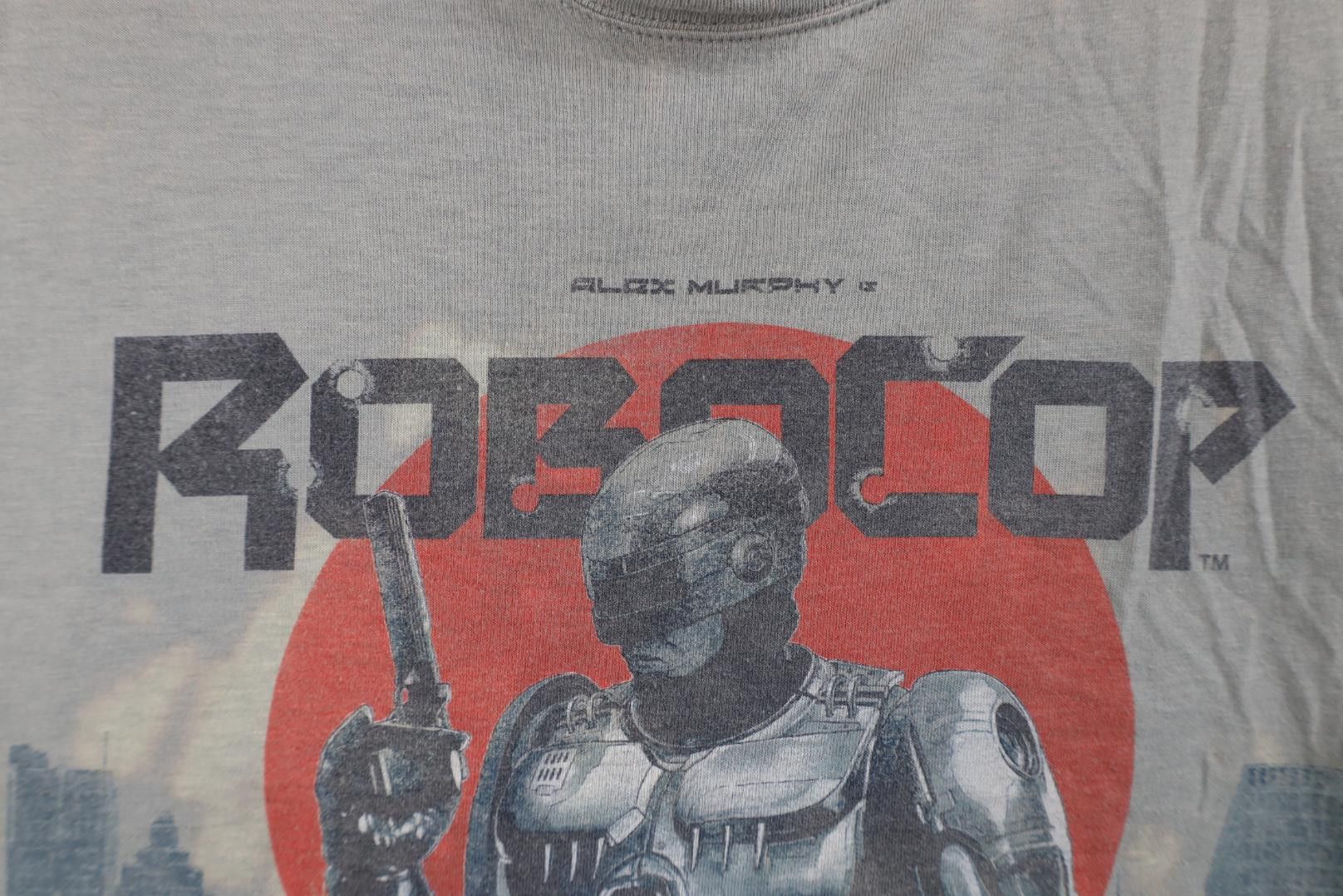 Vintage Retro Y2K RoboCop Movie Short Sleeve T-Shirt Gray Knit Size 3XL / US 20-22 - 5 Thumbnail