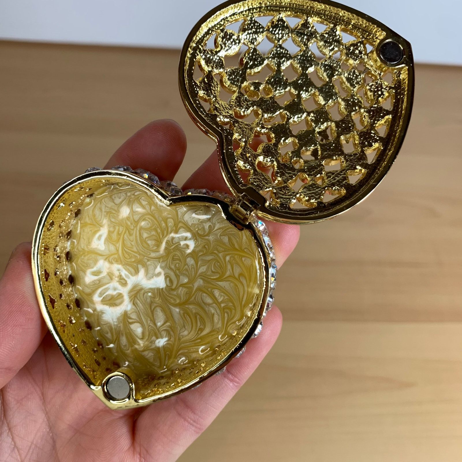 Other Fashion Jewelry Case Trinket Box Heart Shaped Casket Size ONE SIZE - 2 Thumbnail