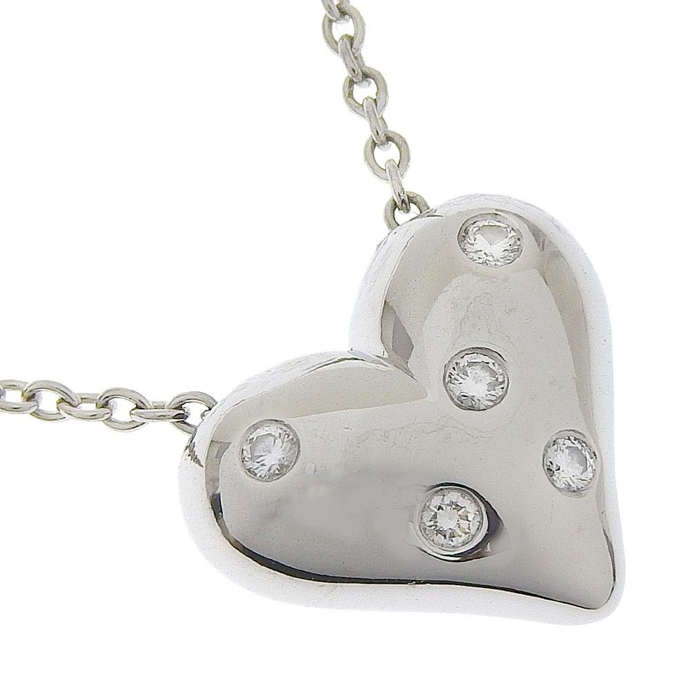 Tiffany & Co. Tiffany & Co. Dots heart Necklace Platinum with diamonds Size ONE SIZE - 1 Thumbnail