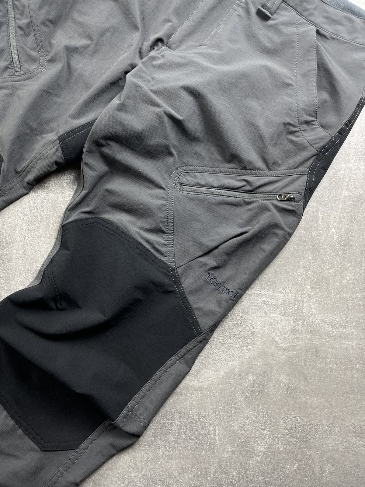 Marmot Marmot Technical Hiking Pants Gray Black Panel Size 32 M Size US 32 / EU 48 - 4 Thumbnail