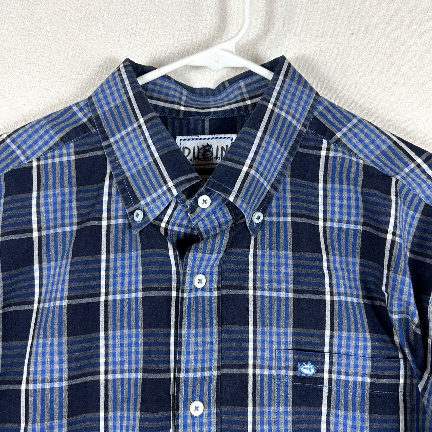 Southern Tide Southern Tide Button-Up Shirt Mens L Blue Plaid Long Sleeve Regular Fit Top Size US L / EU 52-54 / 3 - 2 Thumbnail