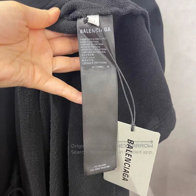 Balenciaga Balenciaga Side Stripe Embroidered Logo Hooded Sweatshirt Size US M / EU 48-50 / 2 - 3 Thumbnail
