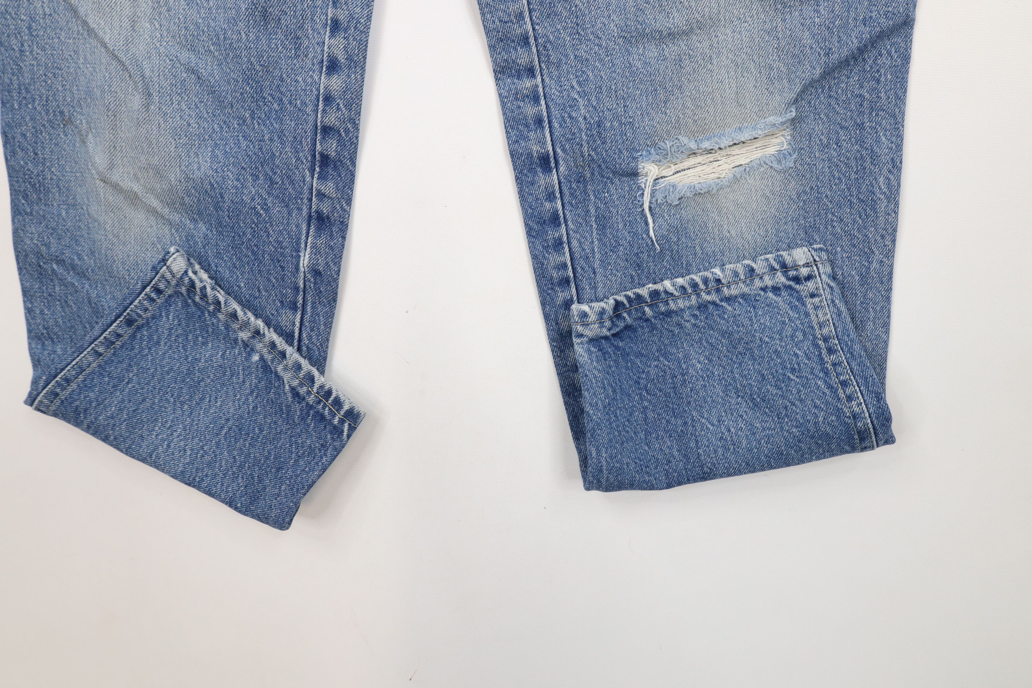 Vintage Vintage 90s Streetwear Tapered Leg Denim Jeans USA Size 34" / US 12 / IT 48 - 5 Thumbnail