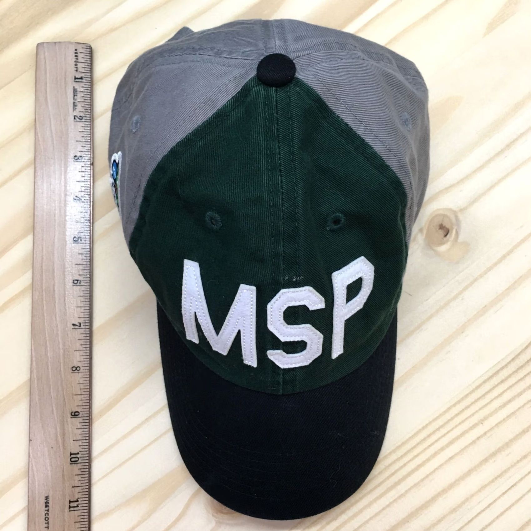 NCAA NCAA Baseball Cap Mens Gray Green MSP 2019 Final Four Minneapolis OS Adjustable Size ONE SIZE - 3 Thumbnail