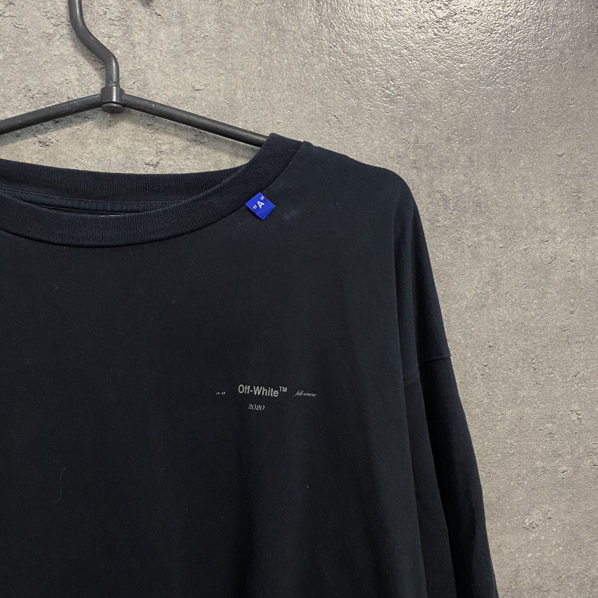 Off-White Off white long sleeve big logo rare Size US S / EU 44-46 / 1 - 7 Thumbnail