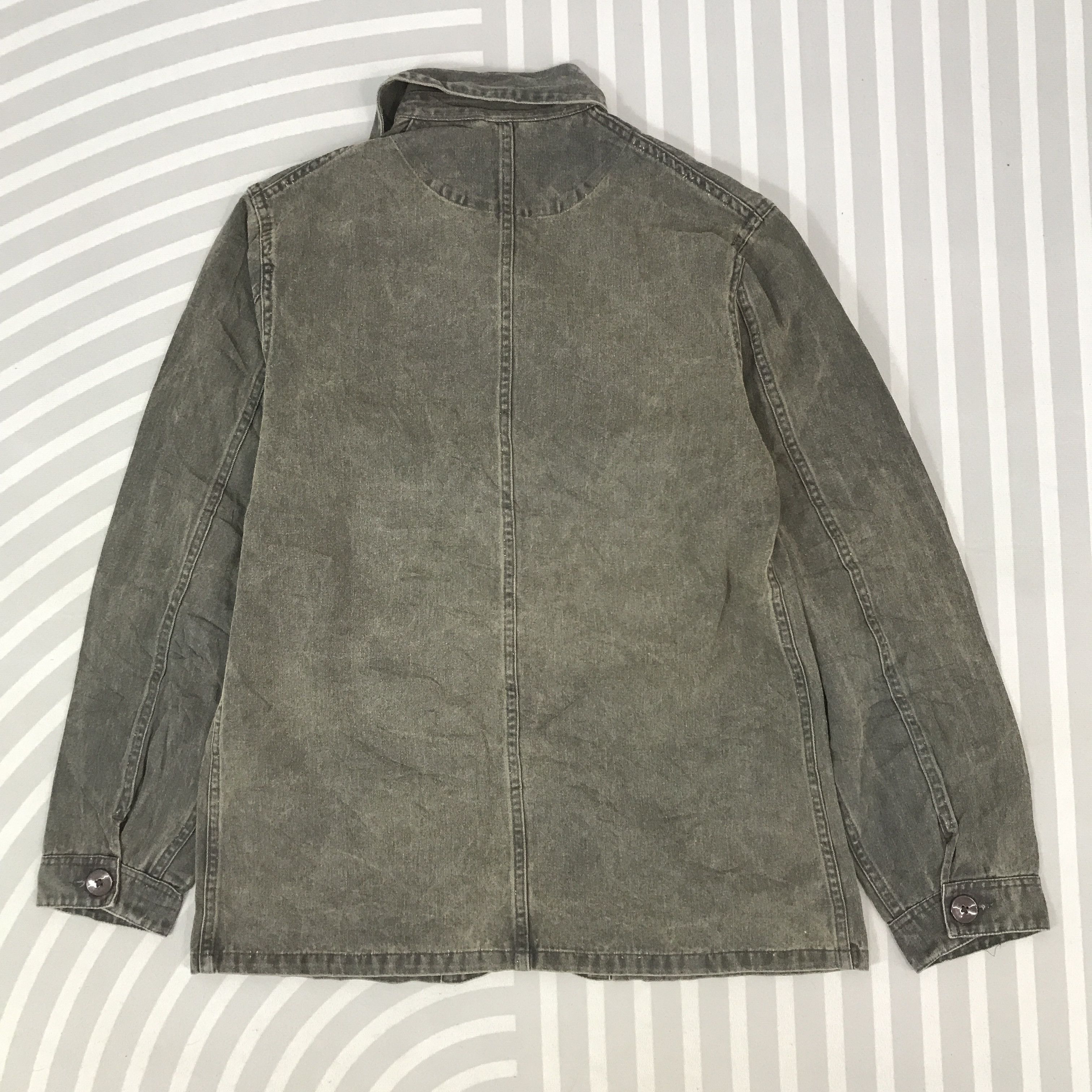 Danton × Vintage Vintage Danton Black faded Button Jacket Size US L / EU 52-54 / 3 - 3 Thumbnail