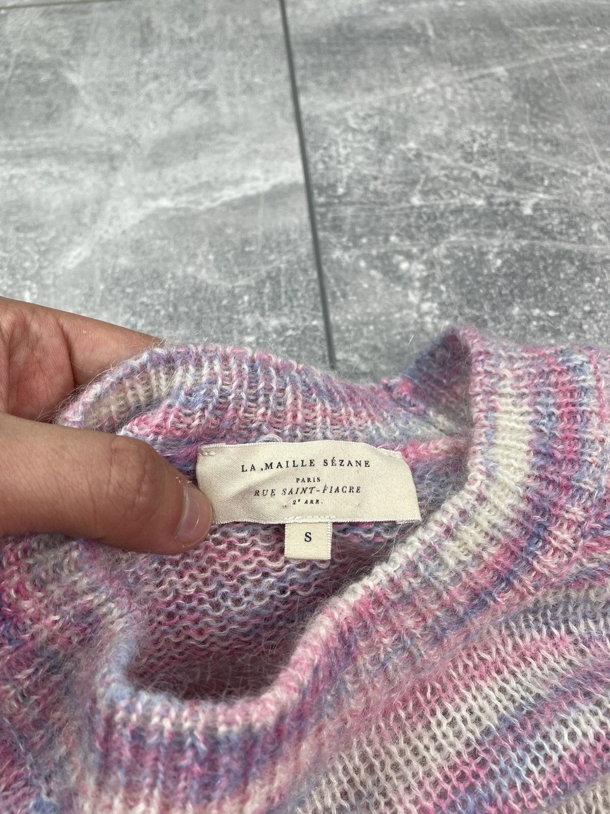 Sezane Sezane Alberto Mohair Knitted Sweater Size S / US 4 / IT 40 - 5 Thumbnail