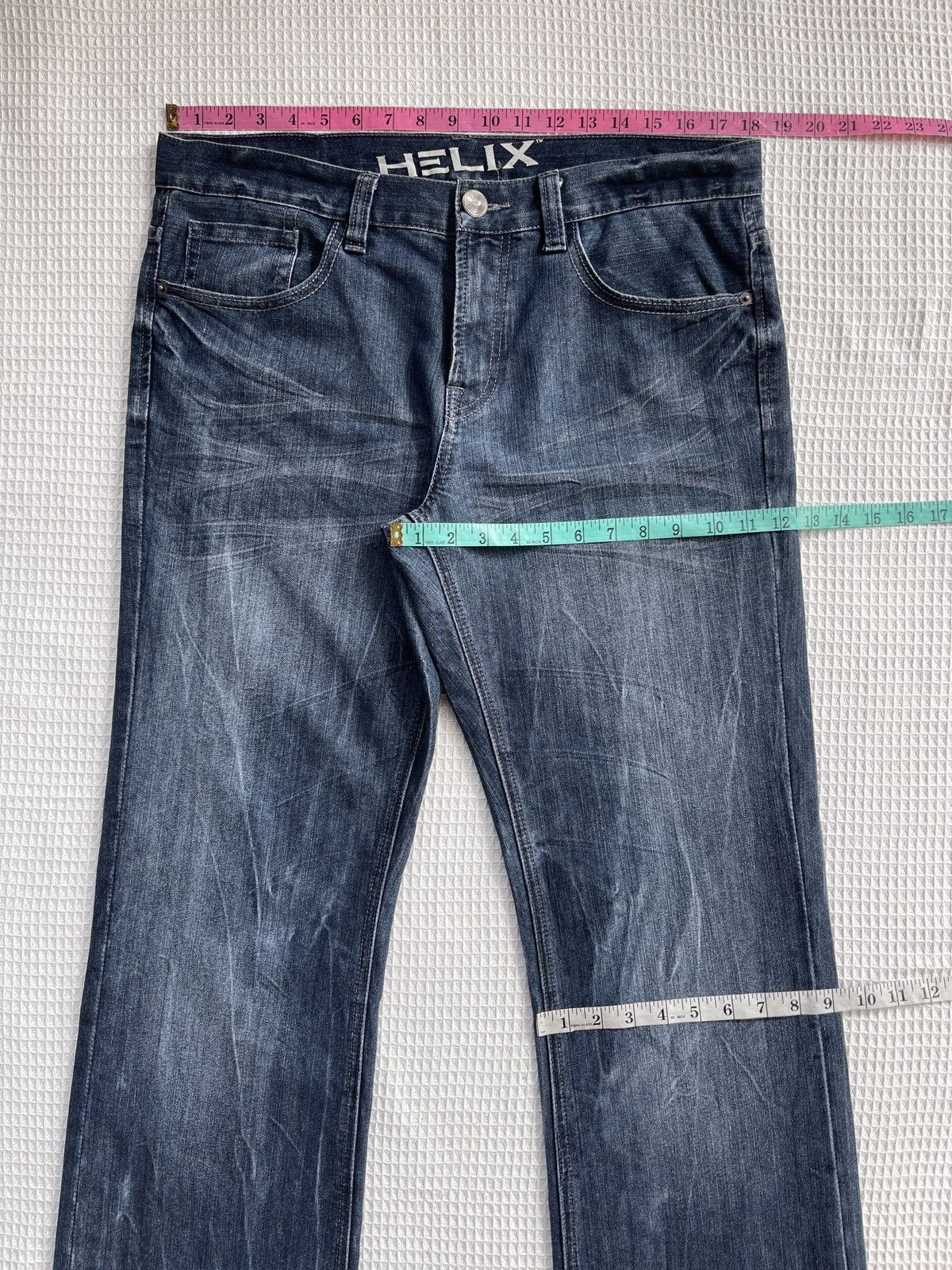 Helix Rare🔥Helix Seditionaries Skulls Relaxed Boot Denim Jeans Size US 36 / EU 52 - 11 Thumbnail