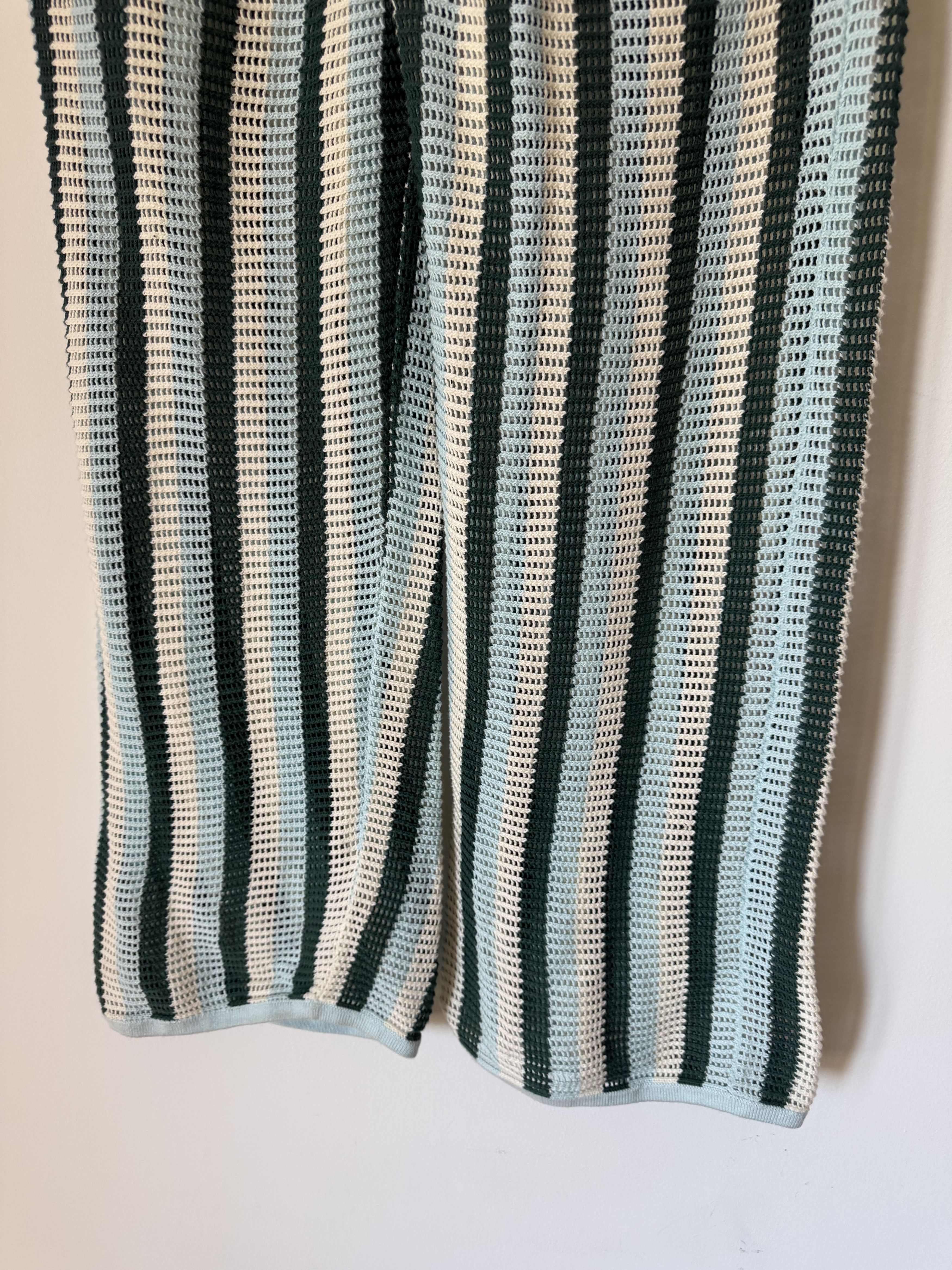 Aime Leon Dore Aime Leon Dore Mesh Knit Pants in Blue Multicolor Size US 34 / EU 50 - 6 Thumbnail
