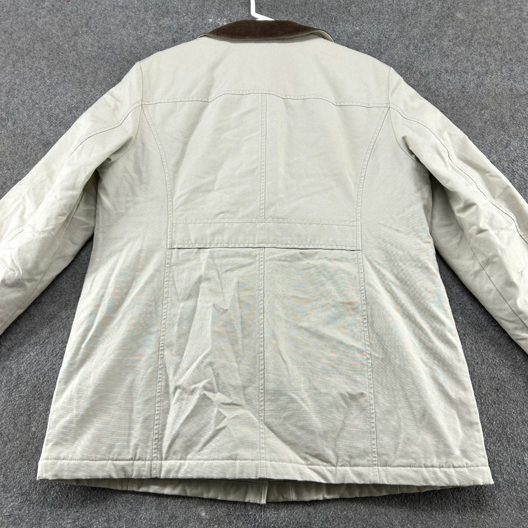 Vintage VINTAGE L.L. Bean Jacket Womens L Beige Barn Chore Coat Quilted Lined Canvas Cotton Retro Size L / US 10 / IT 46 - 7 Thumbnail