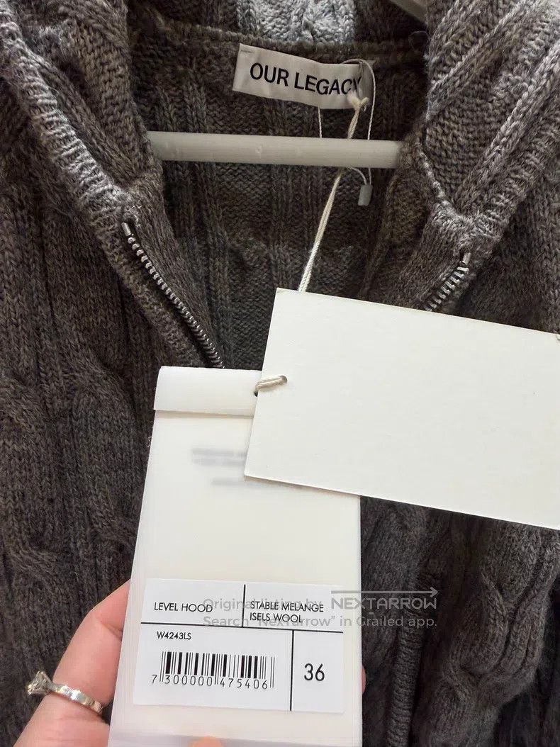 Our Legacy Our Legacy Gray Chunky Knit Cardigan Size XS / US 0-2 / IT 36-38 - 3 Thumbnail
