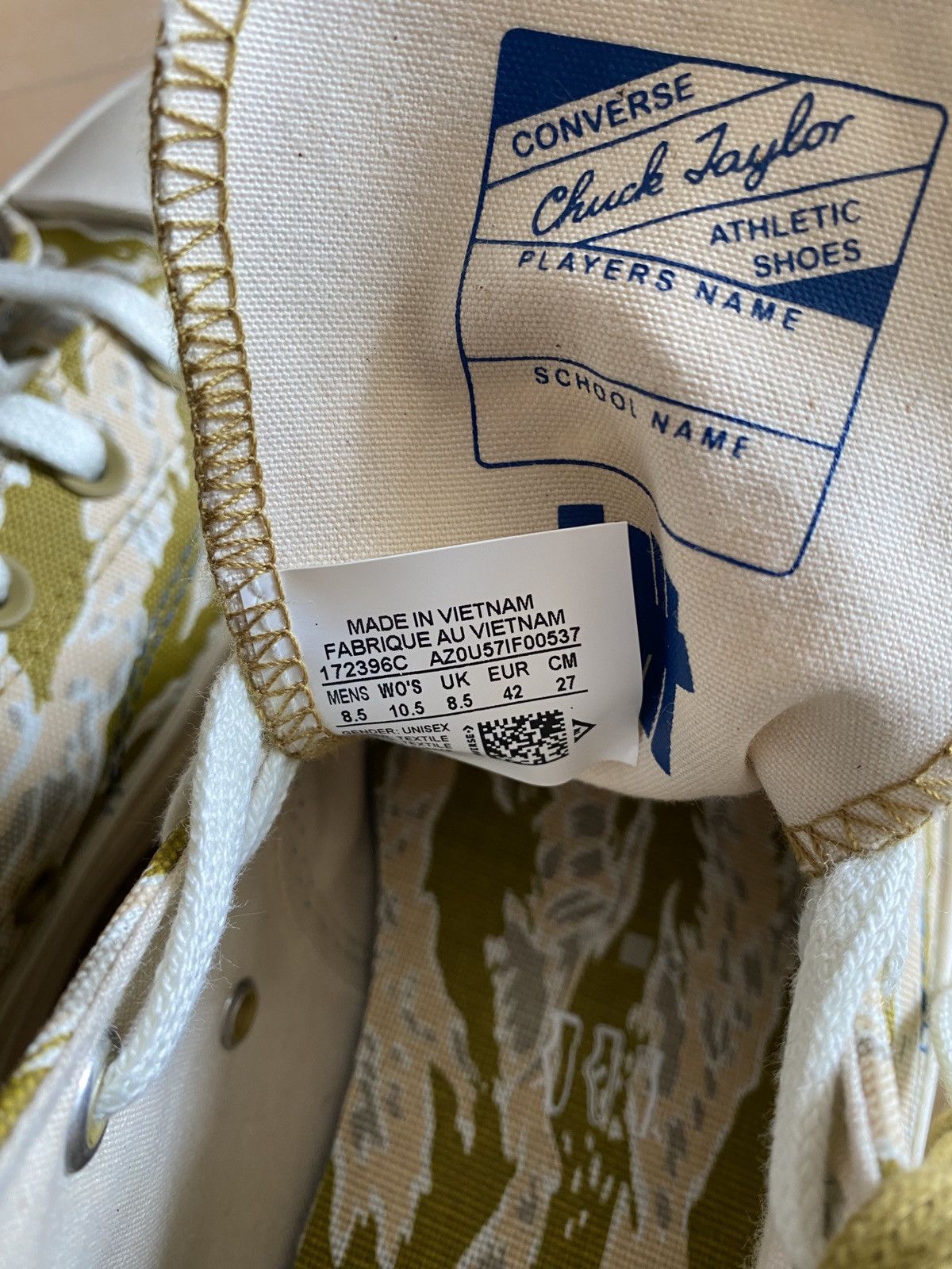 Converse × Undefeated Converse X Undefeated Chuck 70 Mid Size US 8.5 / EU 41-42 - 10 Thumbnail