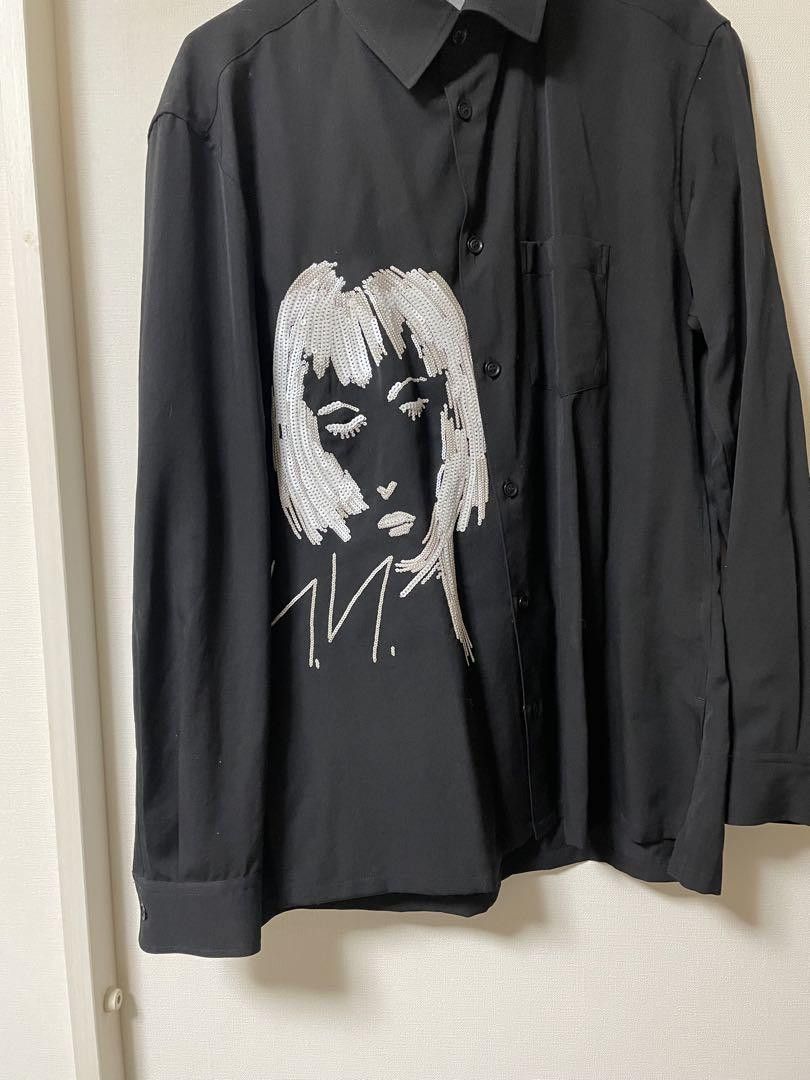 Yohji Yamamoto POUR HOMME 16aw Rie Miyazawa sequin drawing shirt Size US L / EU 52-54 / 3 - 1 Thumbnail
