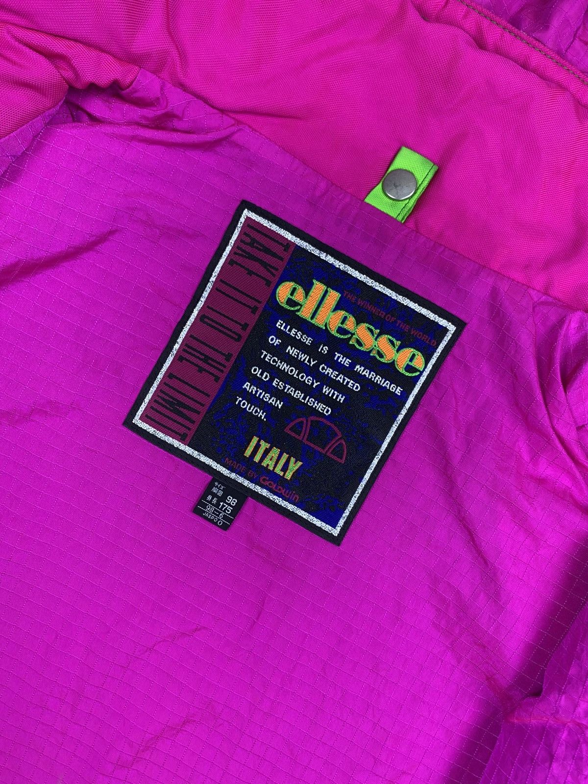 Ellesse × Goldwin Vtg Ellesse X Goldwin S.E.P.G Unit Pink Lining Ski Jacket Size US XL / EU 56 / 4 - 14 Thumbnail