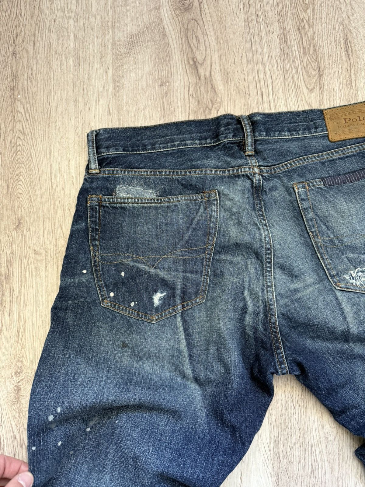 Polo Ralph Lauren Polo Ralph Lauren Varick Slim Straight Distressed Jeans Size US 34 / EU 50 - 22 Thumbnail