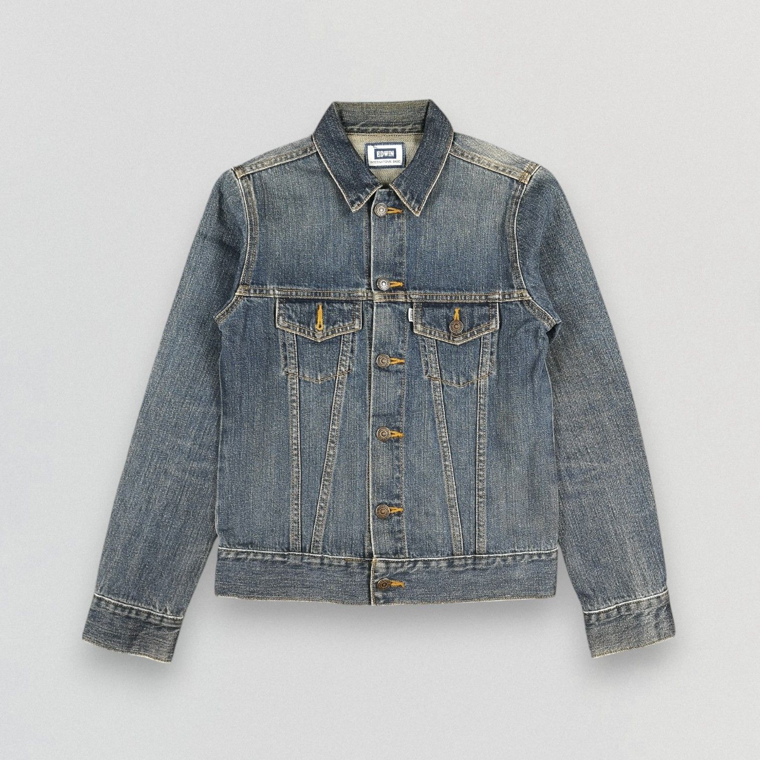 Edwin Vintage Edwin Faded Blue Denim Trucker Jacket Size US XS / EU 42 / 0 - 1 Thumbnail