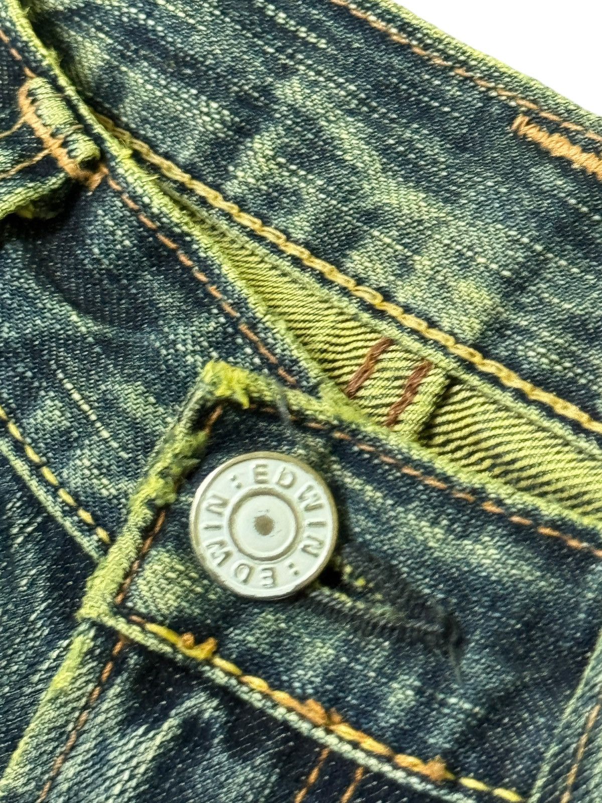 If Six Was Nine FLARE EDWIN MUDWASH DISTRESSED DENIM JEANS Size US 29 - 7 Thumbnail