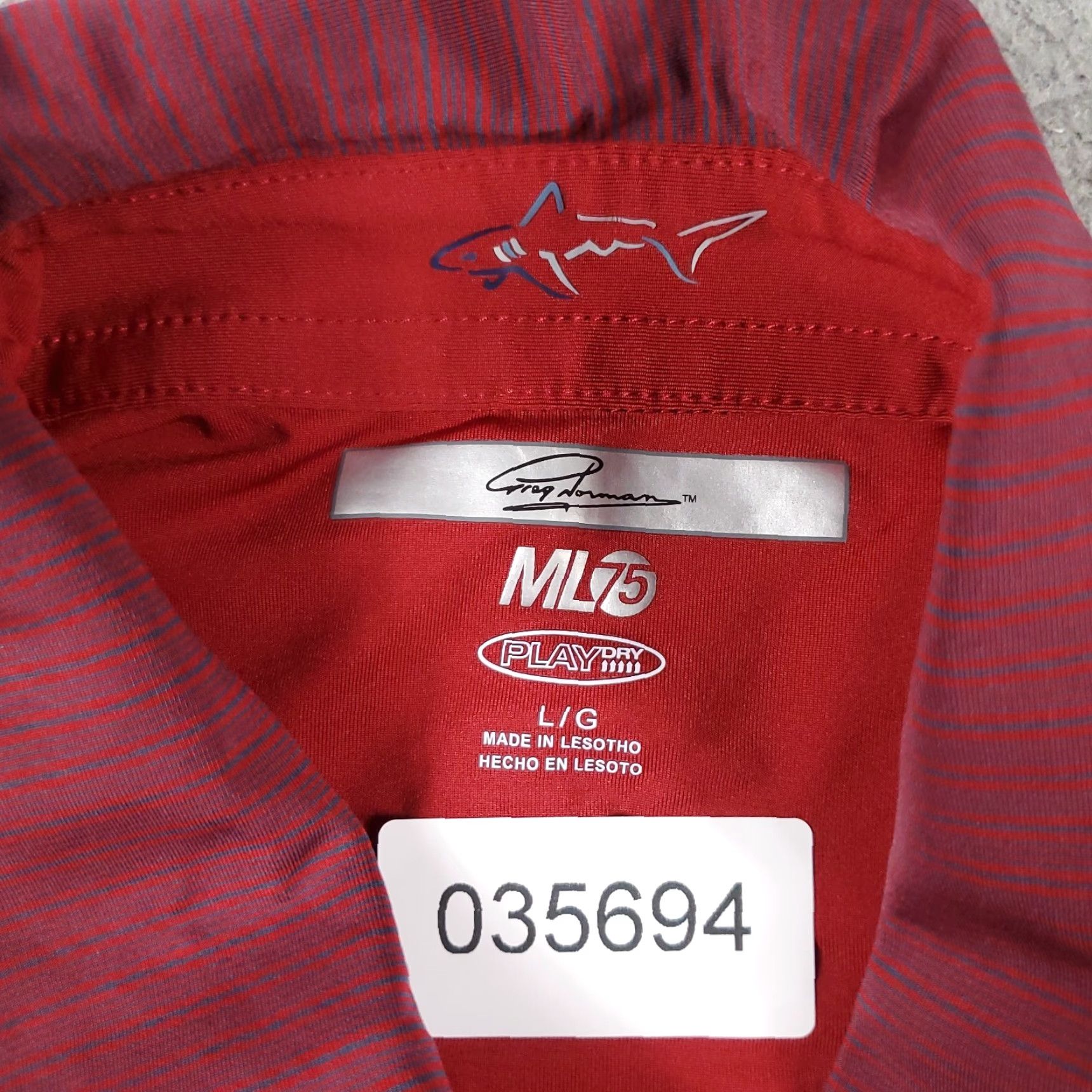 Vintage Greg Norman Polo Shirt Mens L Red Polo Shirt Mens Red Golf Casual Short Sleeve Size US L / EU 52-54 / 3 - 6 Thumbnail