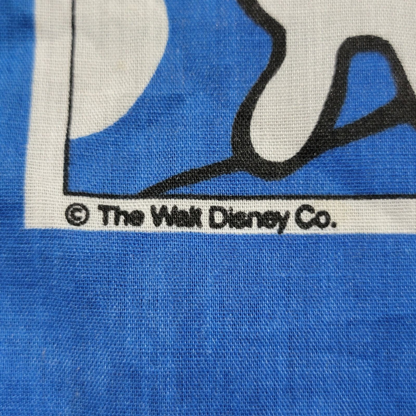 Disney VINGTAGE Walt Disney Mickey 9 Square Bandanna Blue Frame Size ONE SIZE - 4 Thumbnail