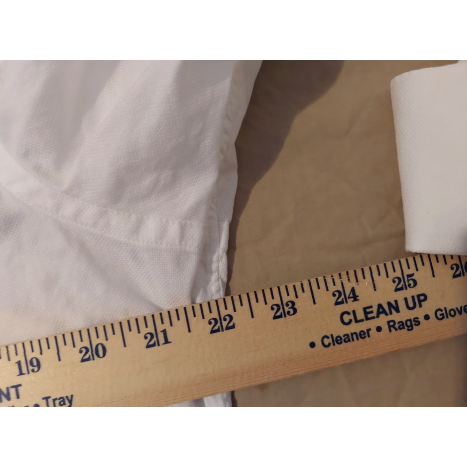 Banana Republic Banana Republic Dress Shirt Mens L White Cotton Button 16 16 1/2 Size 42R - 6 Thumbnail