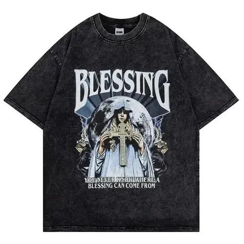 Japanese Brand × Vintage Gothic Harajuku Loose Tees Summer Unisex Size US M / EU 48-50 / 2 - 3 Thumbnail
