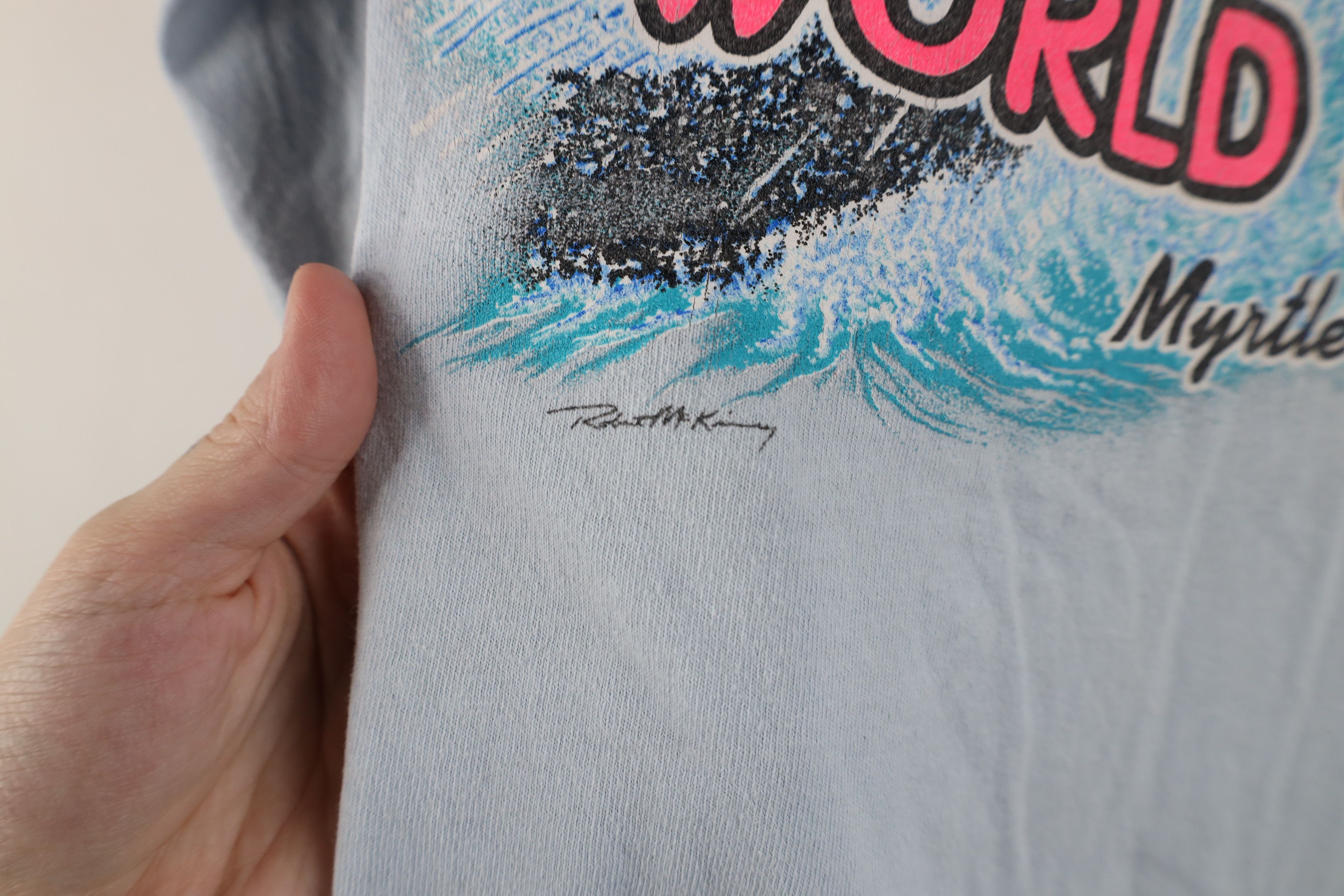 Vintage Vintage 90s Y2K Ron Jon Surf Shop Long Sleeve T-Shirt Blue Size US S / EU 44-46 / 1 - 12 Thumbnail
