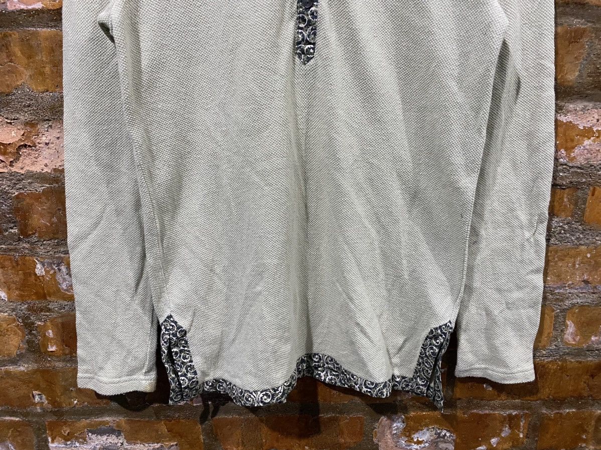 Japanese Brand × Katharine Hamnett London × PHENOMENON 2000s Hamnett floral hem wafer shirt Size US M / EU 48-50 / 2 - 4 Thumbnail