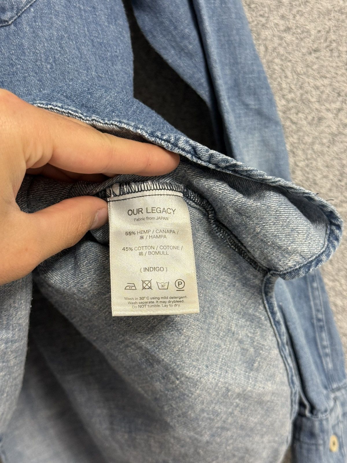 Our Legacy Our Legacy Vintage Half-Zip Denim Shirt by Y2K Luxury Size US M / EU 48-50 / 2 - 7 Thumbnail
