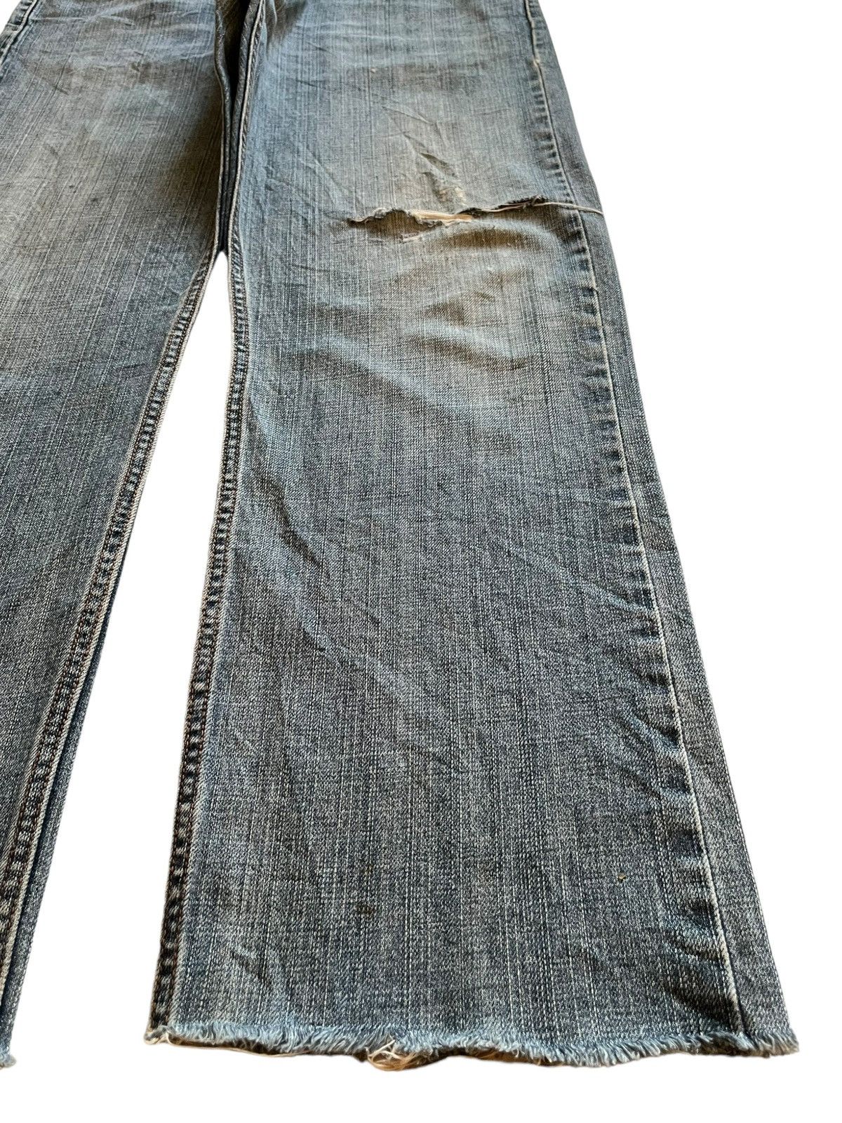 Levi's × Levi's Vintage Clothing Vintage 90s Levis 505 Blue Wash Distressed Baggy Jeans Size US 34 / EU 50 - 7 Thumbnail