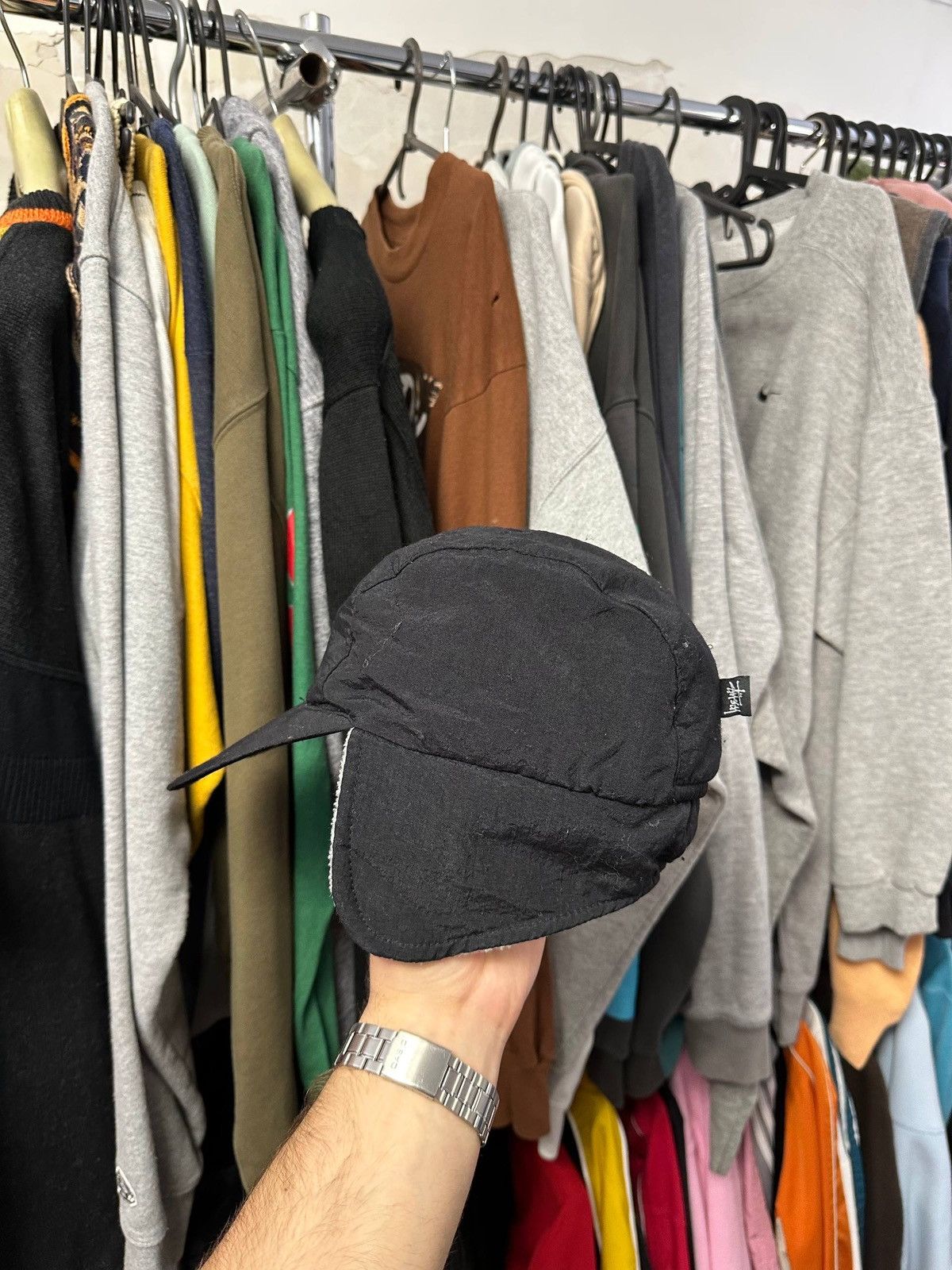 Stussy Vintage 90s Stussy Reversible Trapper Hat Nylon Black Rare Size ONE SIZE - 7 Thumbnail