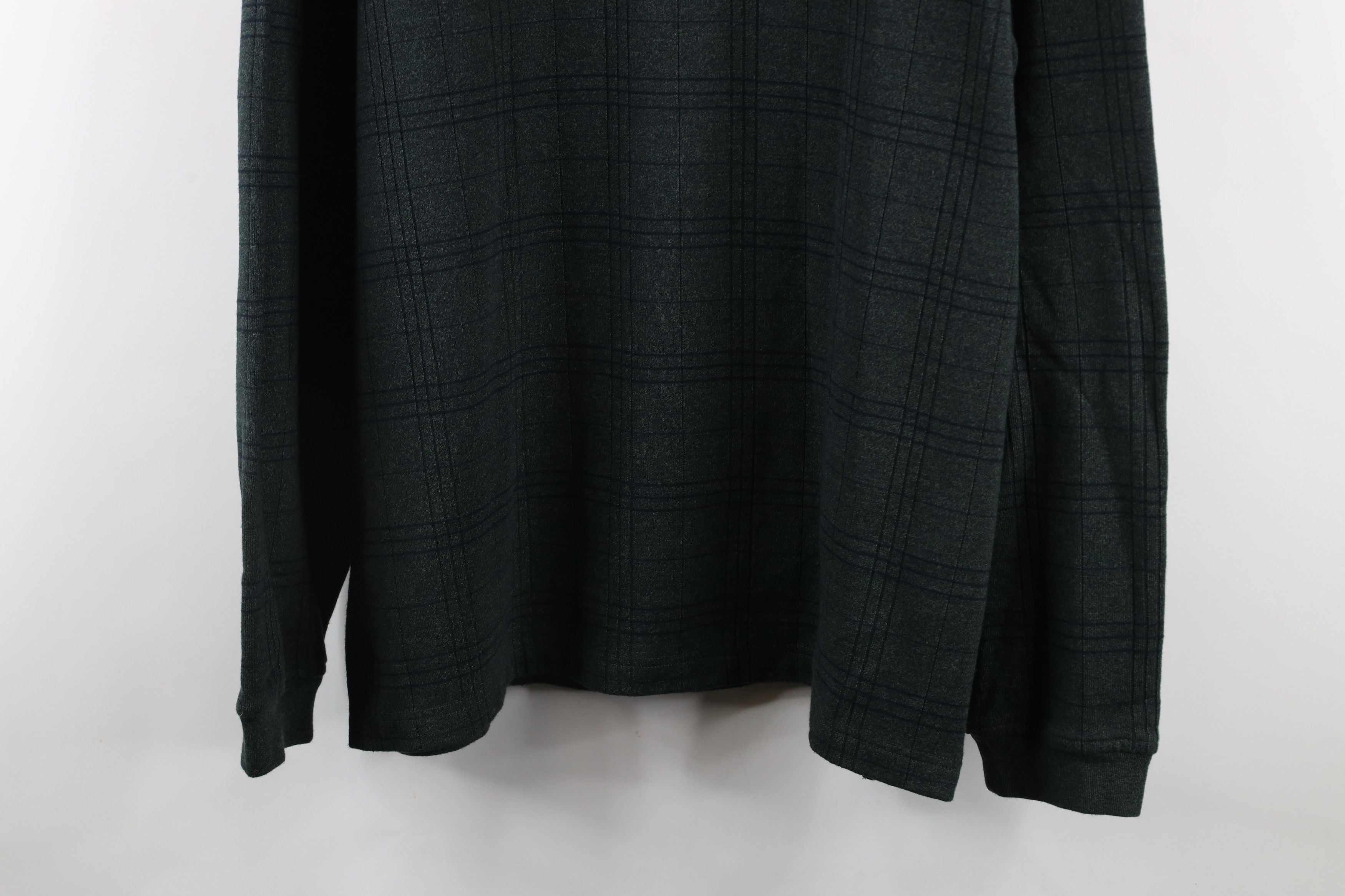 Vintage Vintage 90s Streetwear Heavyweight Long Sleeve Polo Green Size US XL / EU 56 / 4 - 3 Thumbnail