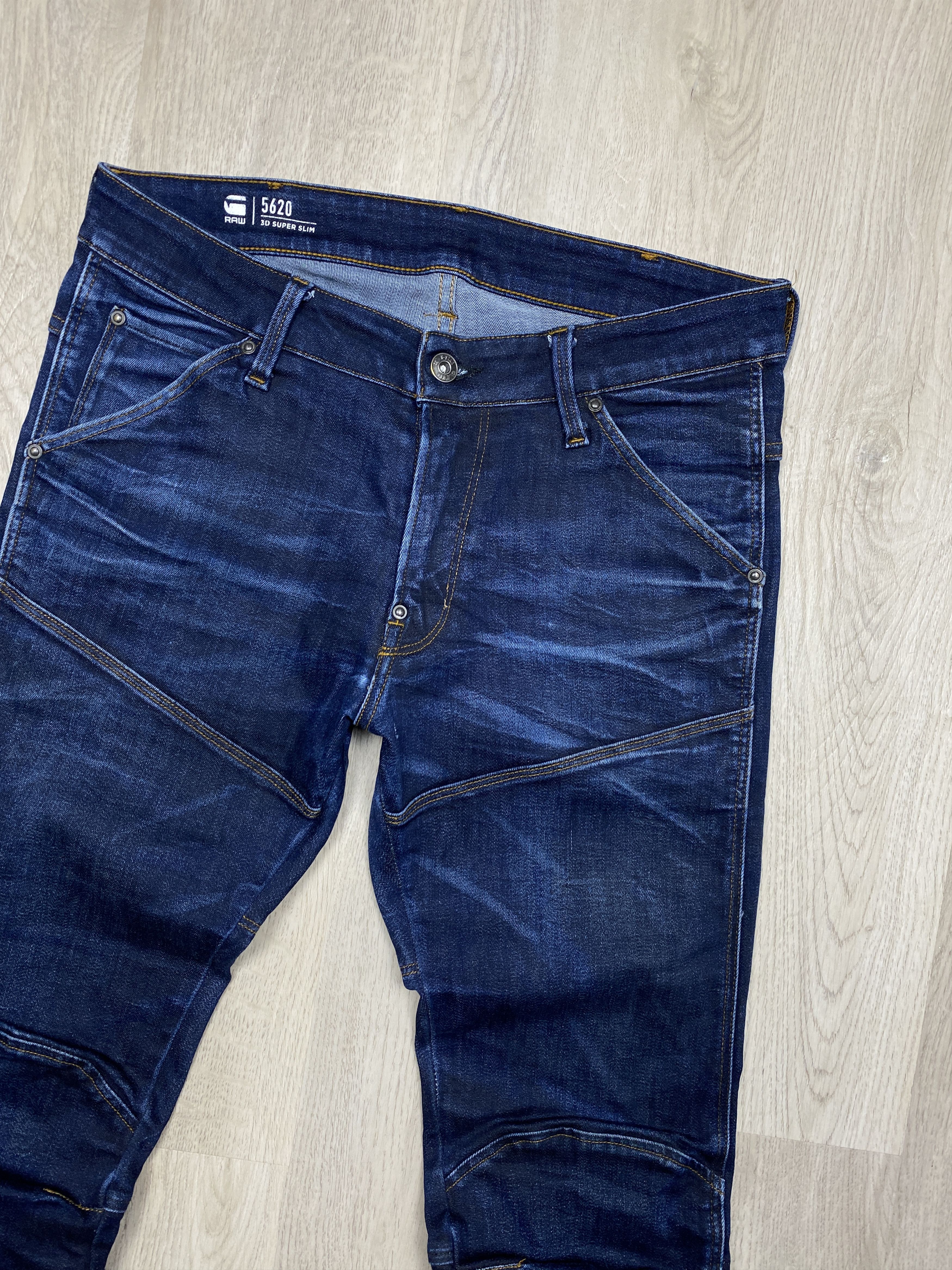 G-Star G Star Raw Vintage Mens 3D Super Slim Denim Pants Jeans Size US 31 - 2 Thumbnail