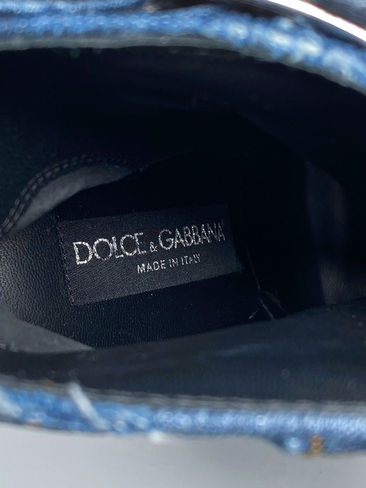 Dolce & Gabbana DOLCE & GABBANA denim ankle boots with rhinestone buckle Size US 7 / IT 37 - 13 Thumbnail