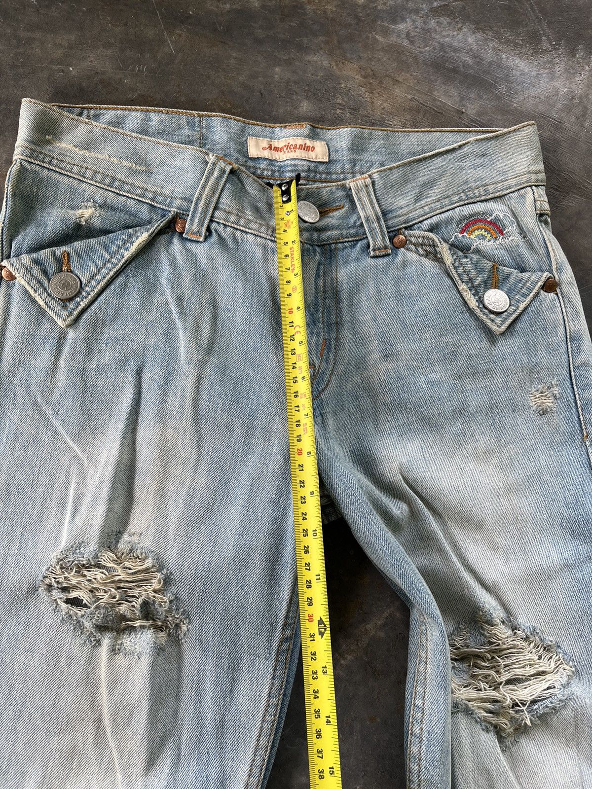 Hysteric Glamour × Vintage Vintage Inspired Hysteric Distressed Denim Size US 31 - 7 Thumbnail