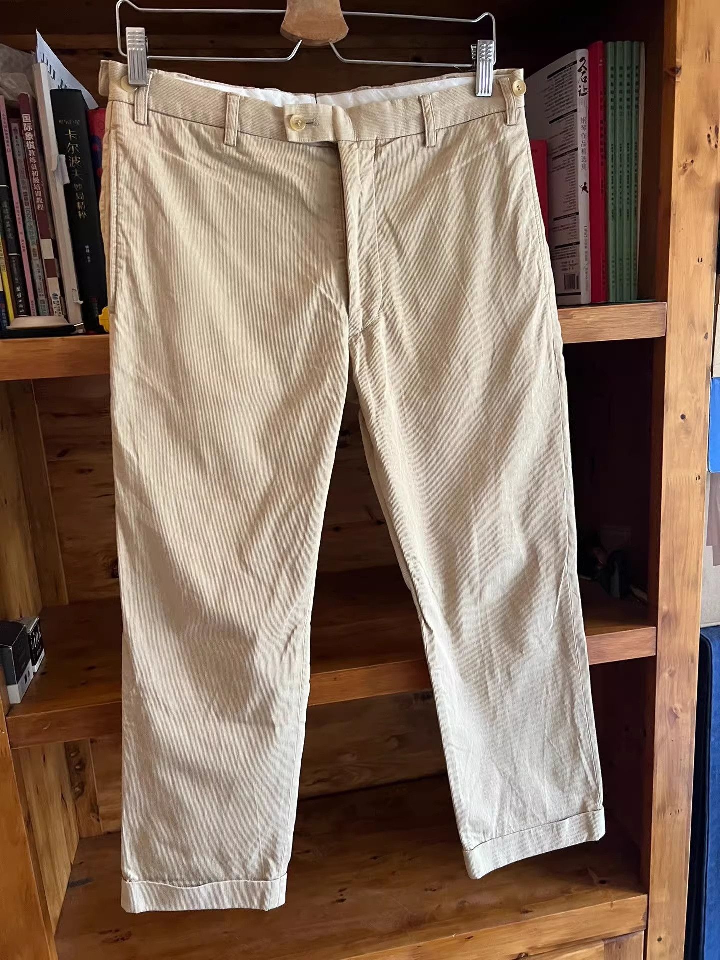 Visvim Visvim Early Khaki Pinstripe Cropped Pants Size US 32 / EU 48 - 2 Thumbnail