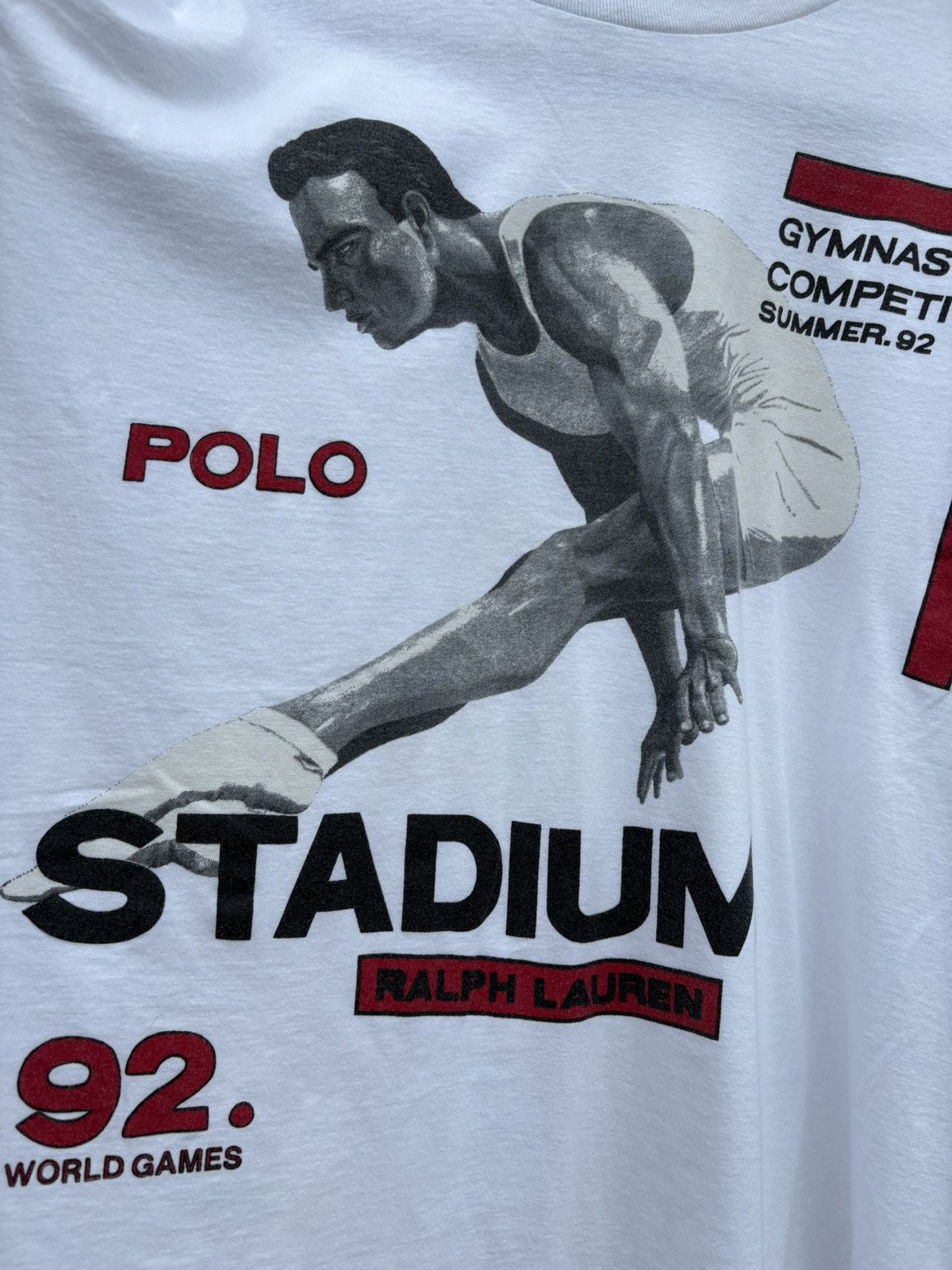 Polo Ralph Lauren Vintage 1992 Polo Ralph Lauren STADIUM T-Shirt Grail Size US L / EU 52-54 / 3 - 3 Thumbnail