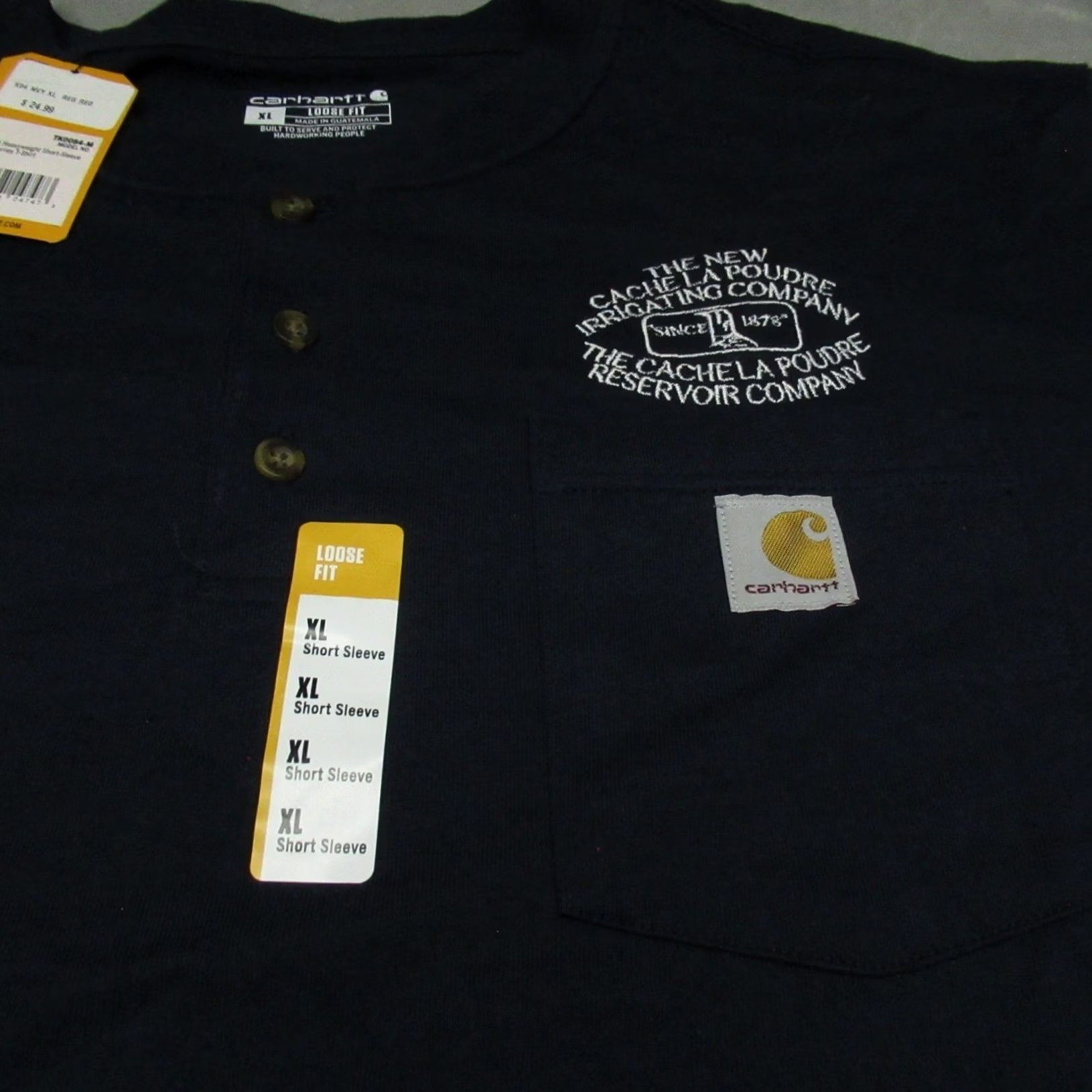 Carhartt Carhartt Shirt Mens XL Blue Loose Fit Heavyweight Pocket Tee NEW LOGO Size US XL / EU 56 / 4 - 2 Thumbnail