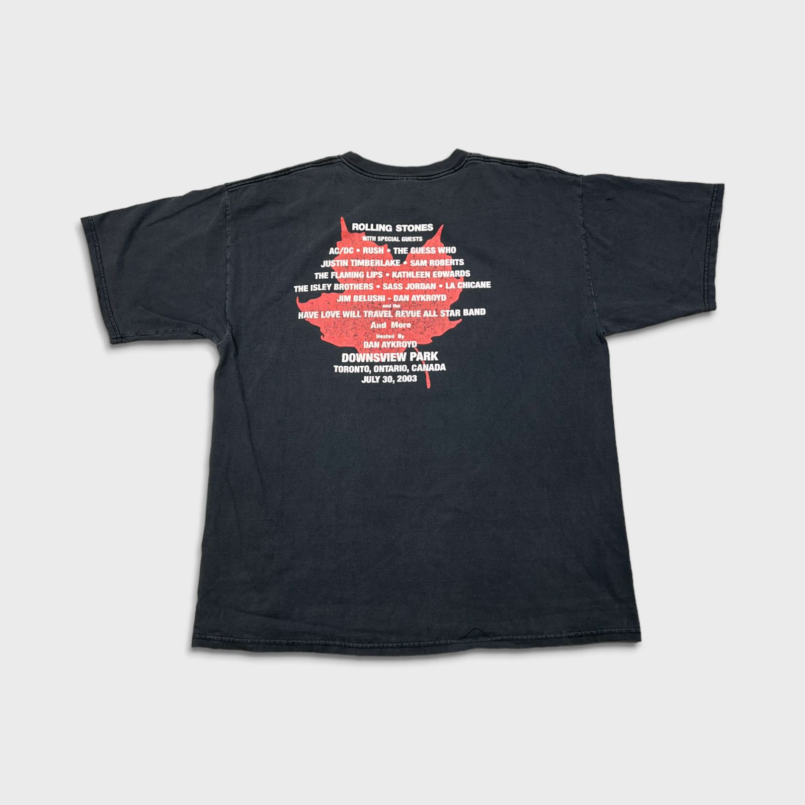 Band Tees × Gildan × Vintage 2003 Molson Canadian Rocks T Shirt XL Toronto Faded Band Tee Size US XL / EU 56 / 4 - 3 Thumbnail