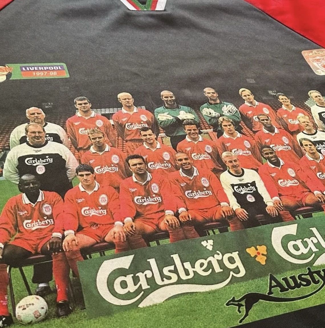 Vintage Vintage 97/98 Liverpool Team Photo Jersey Size US L / EU 52-54 / 3 - 2 Thumbnail