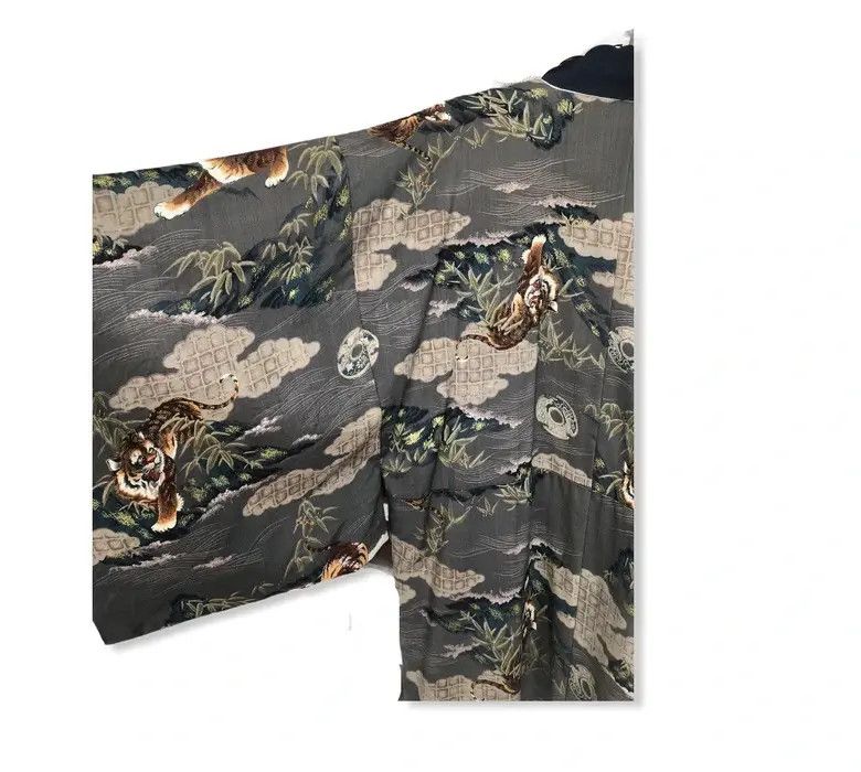 Japanese Brand Kimono overprint Tiger Japanese Traditional Jacket 🧥 Size US L / EU 52-54 / 3 - 4 Thumbnail