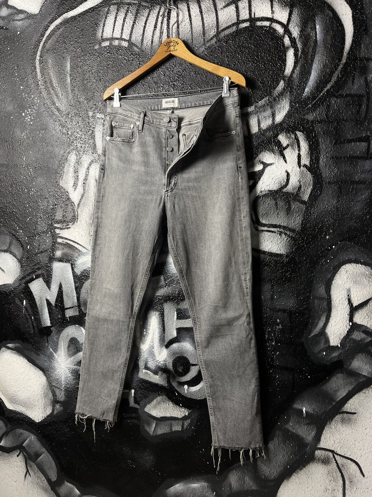 Agolde × Designer Agolde Los Angeles Washed Distressed Jeans Size 29 Size 29" - 1 Thumbnail