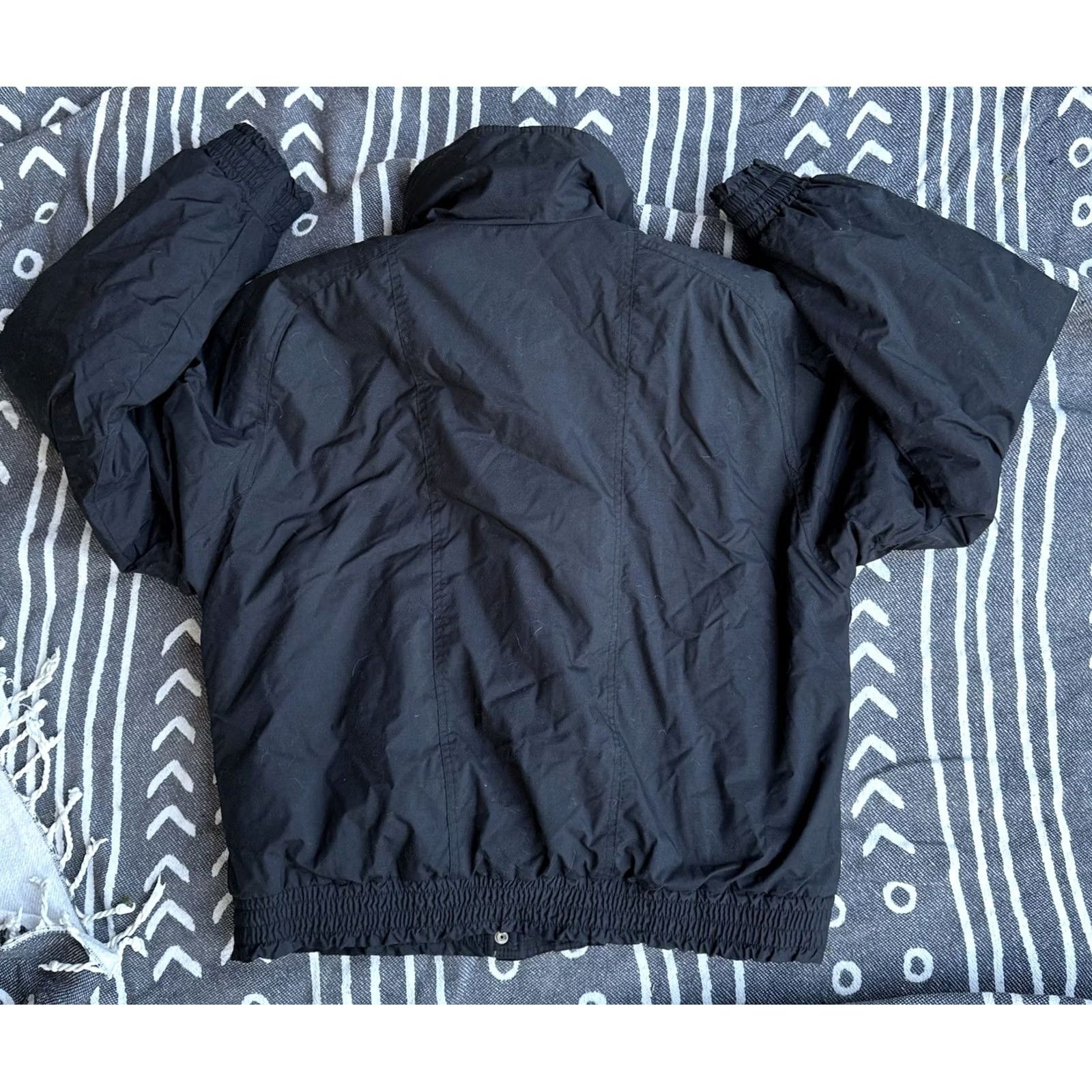 Rainbow VINTAGE Aspen Rainbow Front Trim Zip and Snap Puffer Jacket 90s Black L Mens Womens Size L / US 10 / IT 46 - 6 Thumbnail