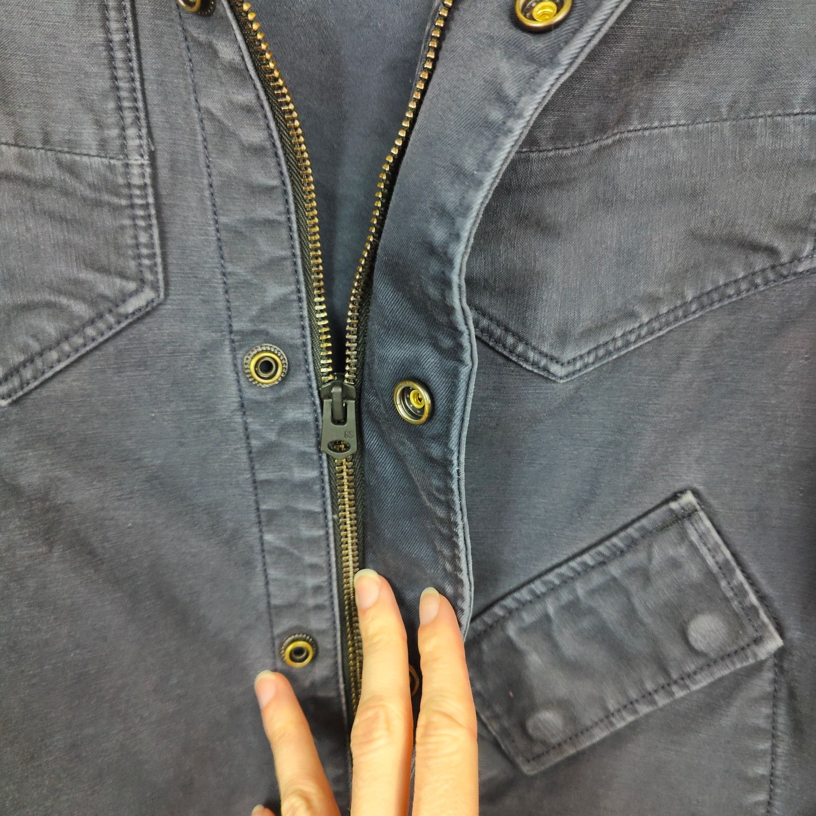 G-Star G-Star Raw Radar Zip Overshirt Mens Small Navy Blue Size US S / EU 44-46 / 1 - 6 Thumbnail