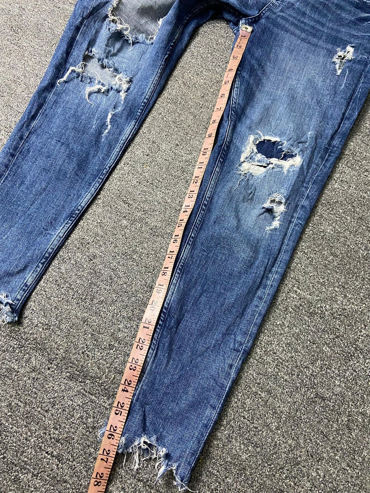 Japanese Brand × Vintage × Zara ZARA MAN DENIMWEAR Ripped Jeans (131) Size US 31 - 3 Thumbnail
