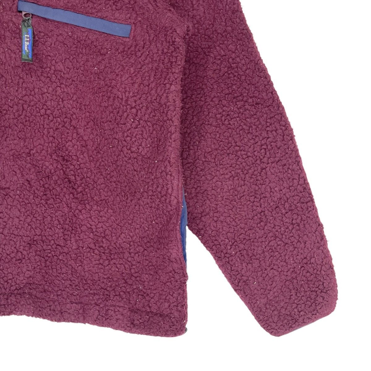 L.L. Bean × Vintage L.L.Bean Fleece Half Zip Sweater Maroon Size US M / EU 48-50 / 2 - 5 Thumbnail