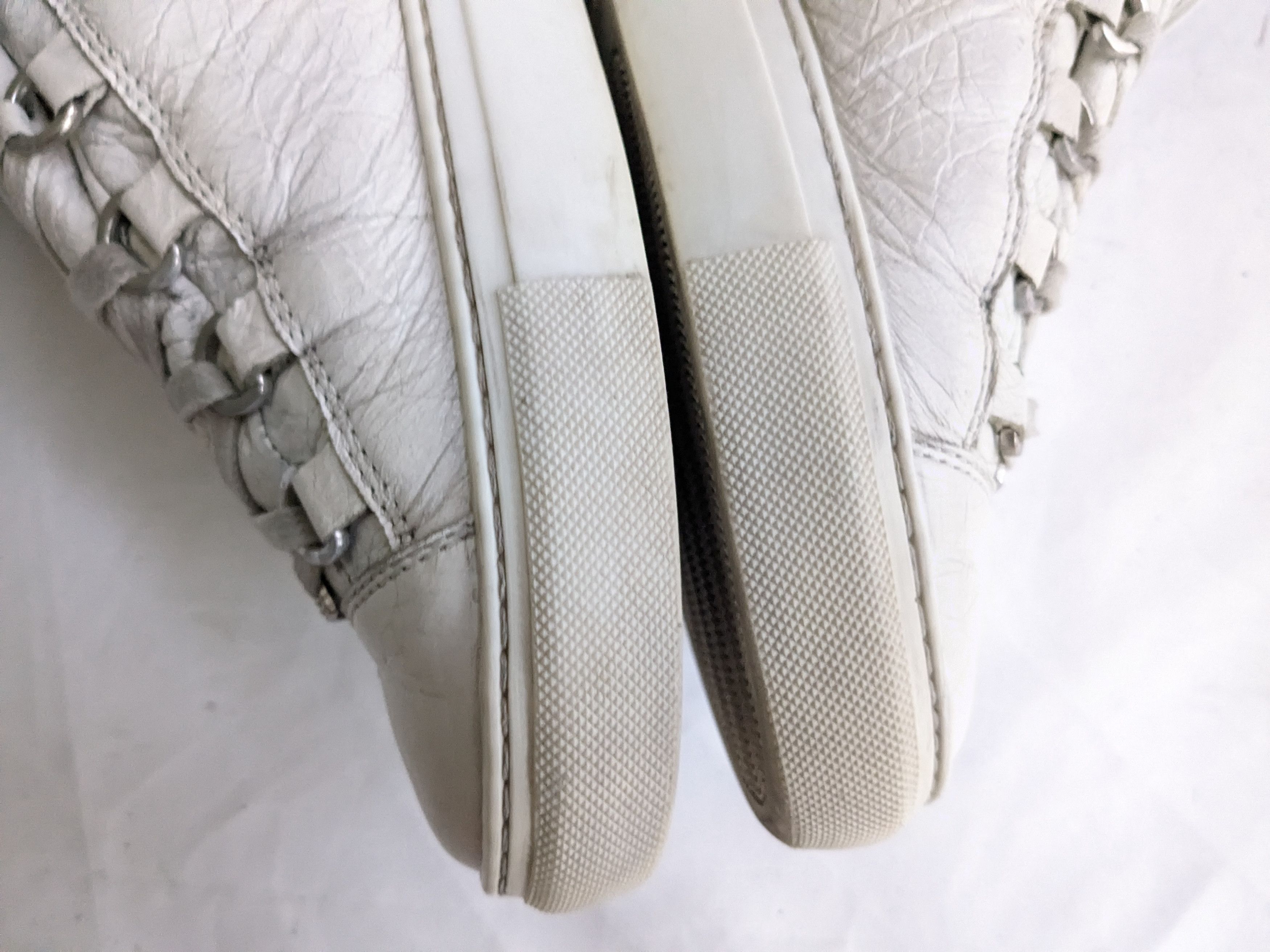 Balenciaga Balenciaga Arena White 7 Leather High Tops Lace Up Size US 7 / EU 40 - 12 Thumbnail