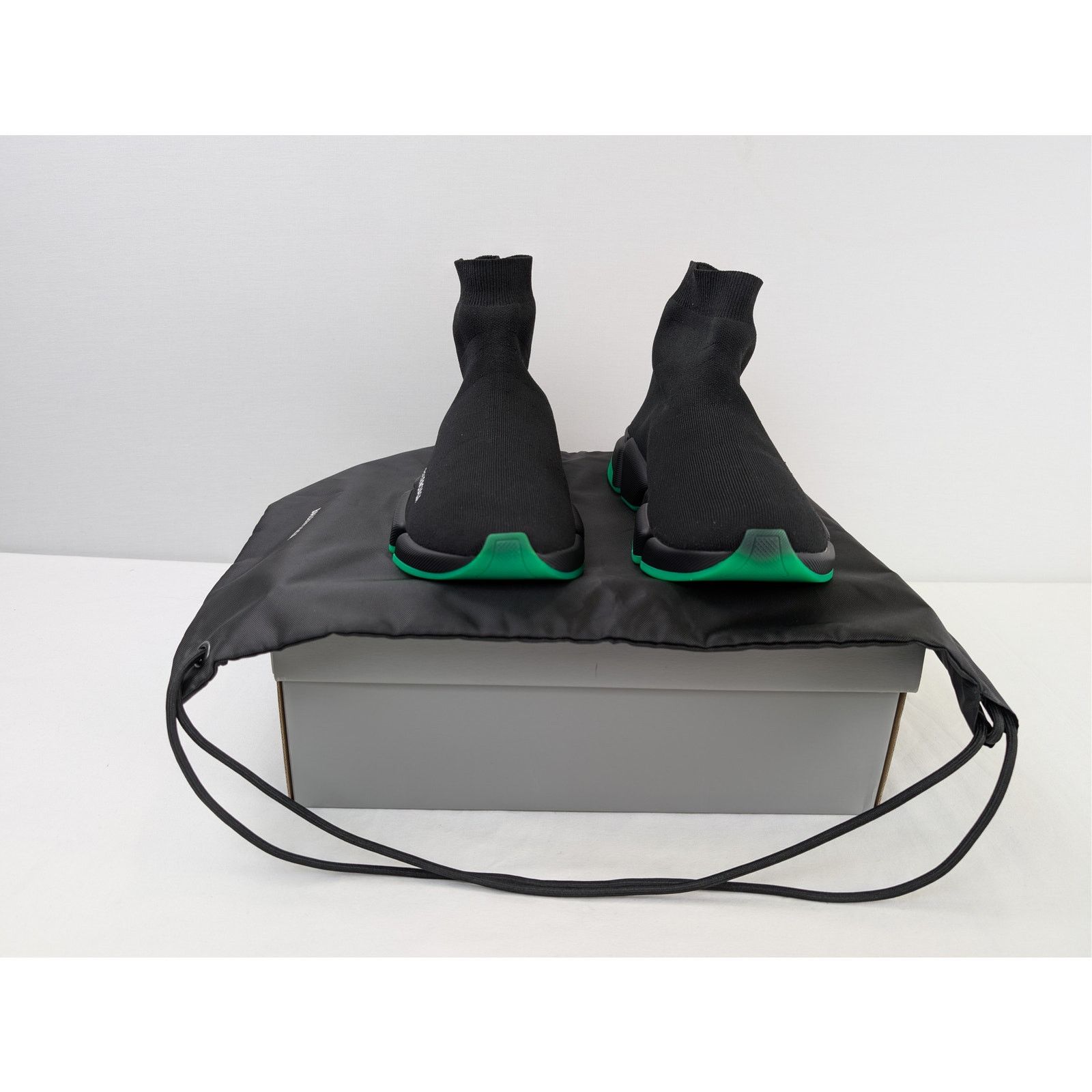 Balenciaga o1rshd1 Rec Knit/Clear Speed 2.0 Clearsole Sneakers in Black Size US 12 / EU 45 - 16 Thumbnail