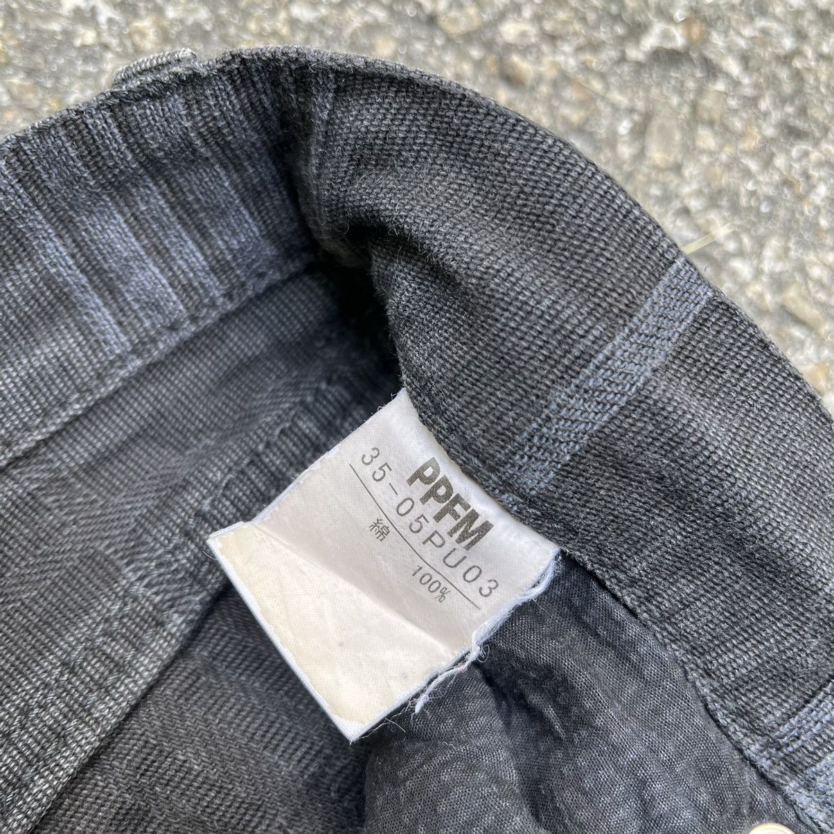 Japanese Brand PPFM Japanese Checkered Faded Black Pants Size US 30 / EU 46 - 7 Thumbnail